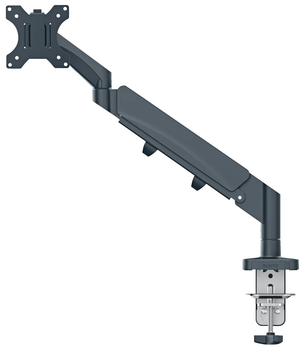Leitz Ergo monitorivarsi yhdelle näytölle, 9 kg, 43,2 cm (17), 81,3 cm (32), 75 x 100 mm, Korkeudensäätö, Harmaa