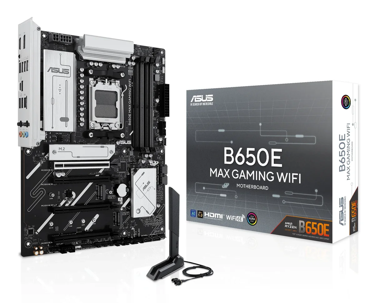 ASUS B650E MAX GAMING WIFI Emolevy - AMD B650 - AMD AM5 - DDR5 RAM - ATX