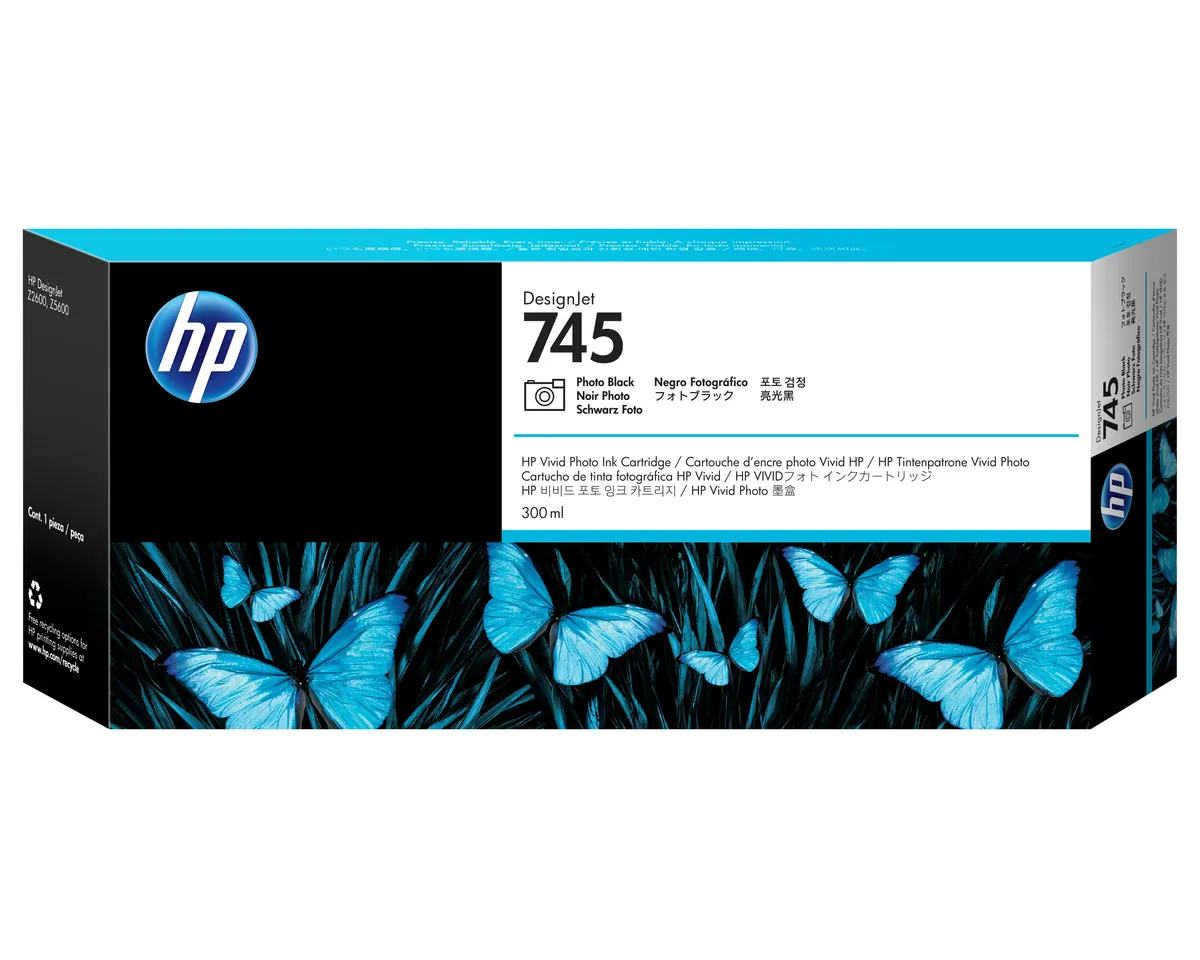 HP 745 XL-mustekasetti, 300 ml, valokuvamusta