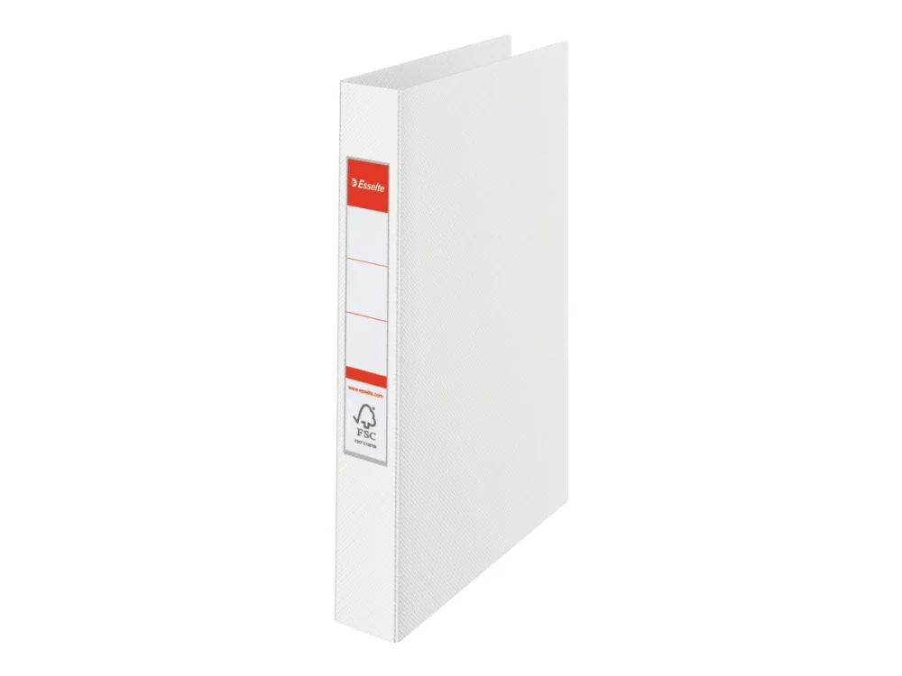 Esselte rengaskansio FSC® A4 2RR/25 mm, A4, Muovi, Valkoinen, 2,5 cm, 3,5 cm