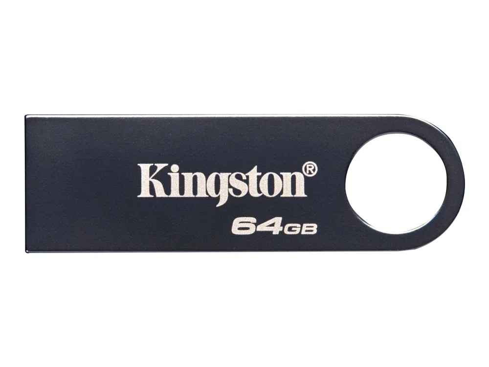 Kingston Technology DataTraveler 64 Gt SE9 G3 – tumma nikkeli, 64 GB, USB A-tyyppi, 3.2 Gen 1 (3.1 Gen 1), 220 MB/s, Ilman suojusta, musta