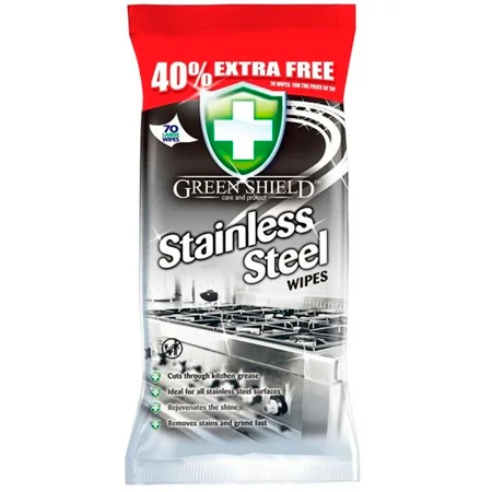 Green Shield Ruostumattomasta teräksestä valmistetut pyyhkeet - 70 kpl