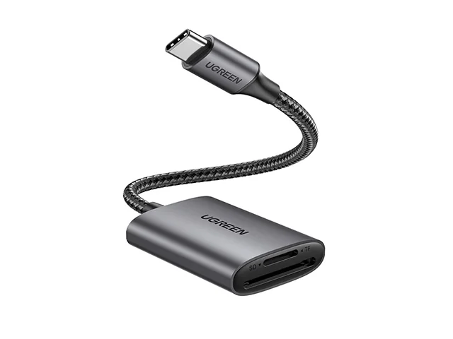 Ugreen USB-C kortinlukija, UGREEN CM401 (harmaa)