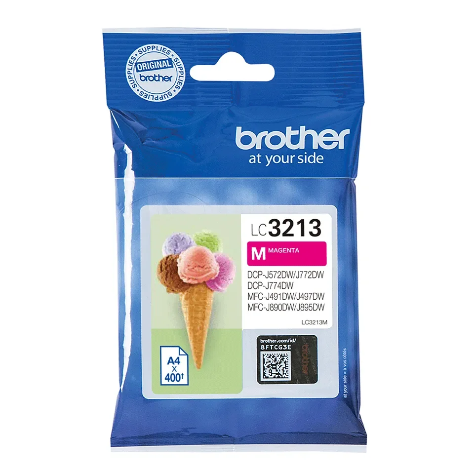 Brother LC3213M High Capacity -mustekasetti, magenta