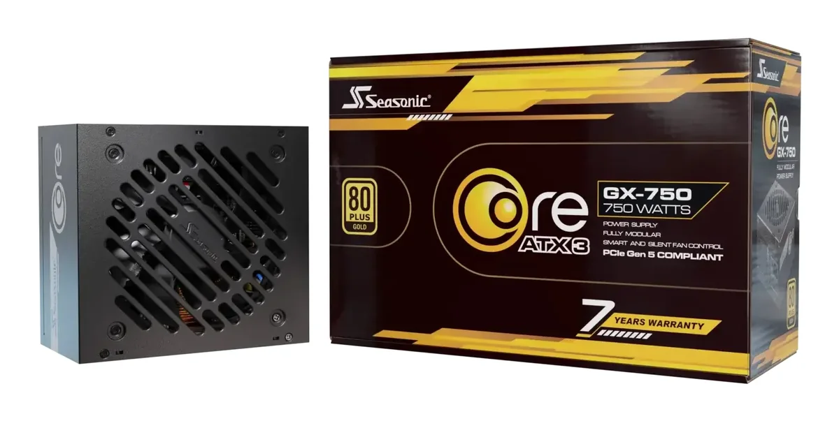 Seasonic CORE GX ATX 3.1 850W -virtalähde, 80 Plus Gold