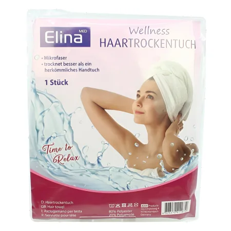Elina mikrokuituinen hiuspyyhe - 1 kpl.