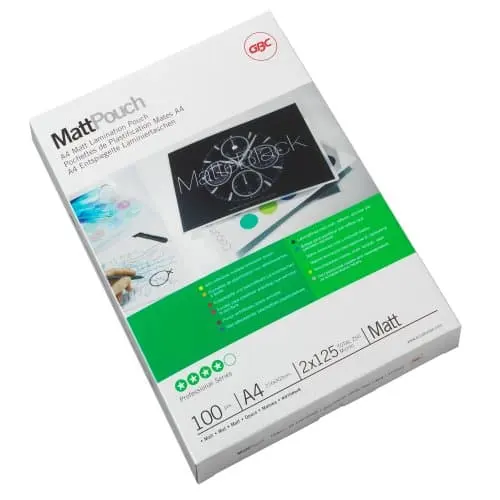 Gbc Laminointipussi 216x303 Mm 125 Mikron A4 Matt 100 Kpl