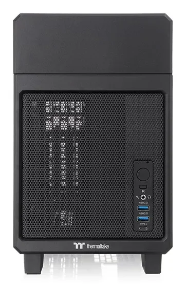 Thermaltake TR100, Mini Tower, PC, musta, Mini-ITX, SPCC, Terästä, 6,8 cm