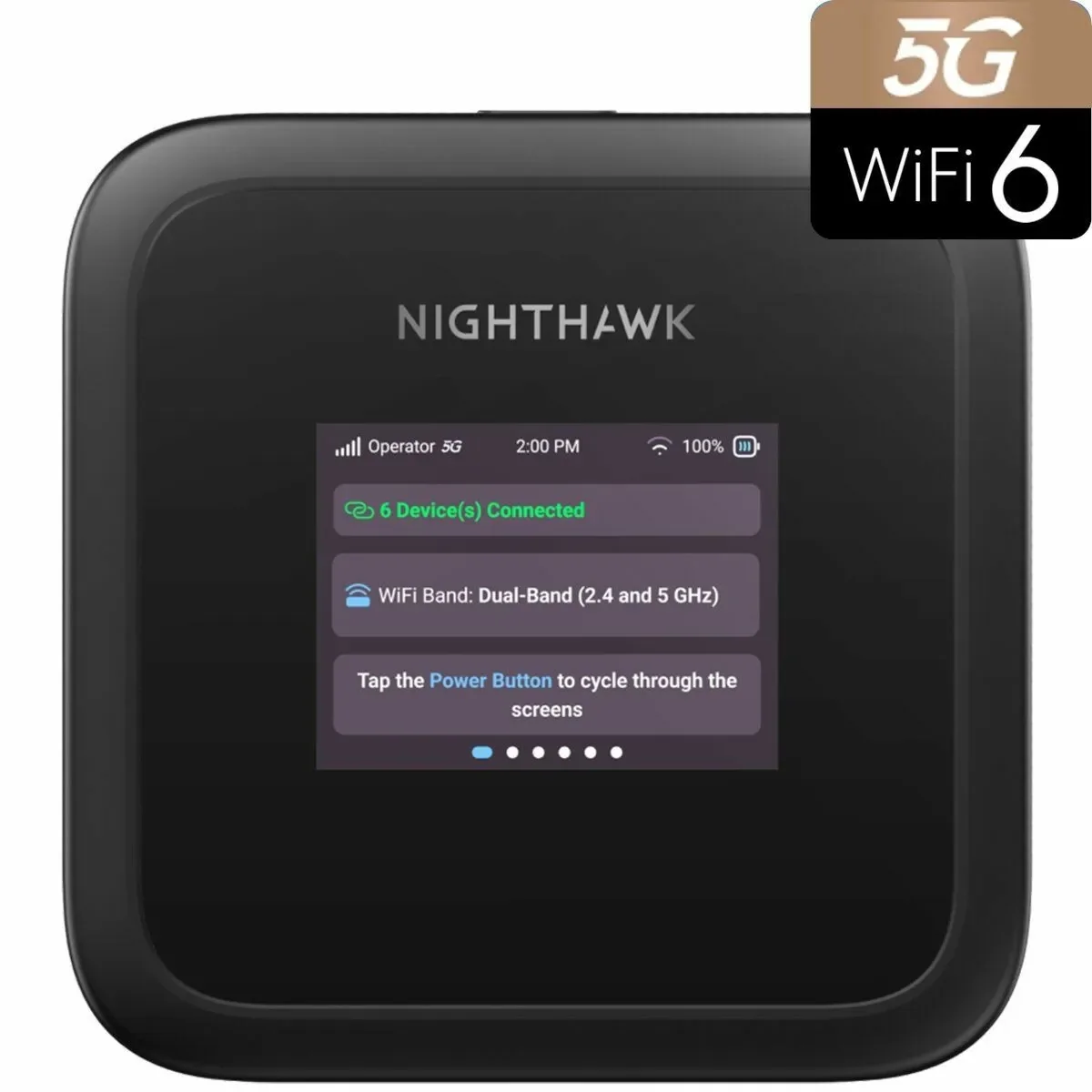 Netgear Nighthawk M3 5G -reititin, Wi-Fi 6, AX3600, Dual-band, musta