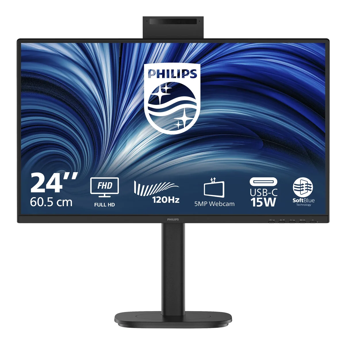 Philips 24B2N3200JH 23.8" Full HD, IPS, 120Hz -näyttö, USB-C hub
