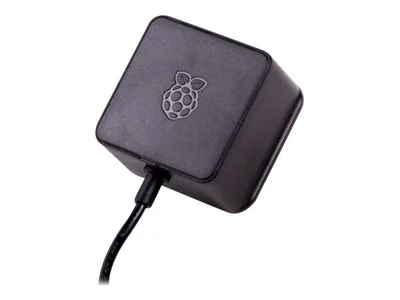 Raspberry USB C Charger (3A) - Musta