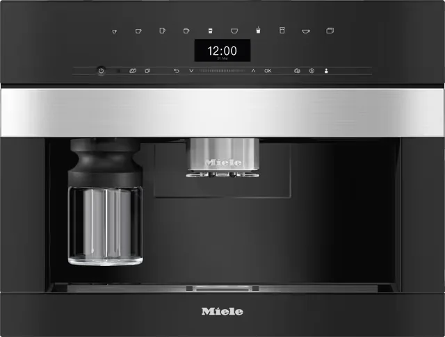 MIELE CVA 7440 KAHVIAUTOMAATTI, HOPEA/MUSTA