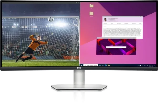 Dell S3423DWC - LED-näyttö - kaareva - 34 - 3440 x 1440 WQHD @ 100 Hz - VA - 300 cd/m² - 3000:1 - 4 ms - 2xHDMI, DisplayPort, USB-C - kaiuttimet - vakiona 3 vuotta suoraa/1 vuosi epäsuoraa (mahdollisuus päivittää 5 vuoteen)