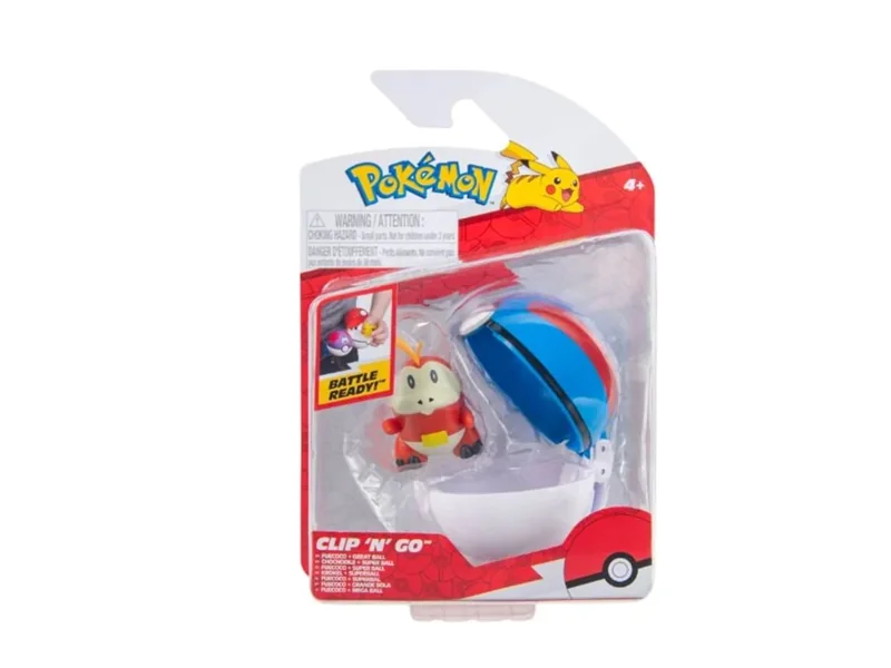 Figur Pokemon CLIP N GO FUECOCO med Great Ball