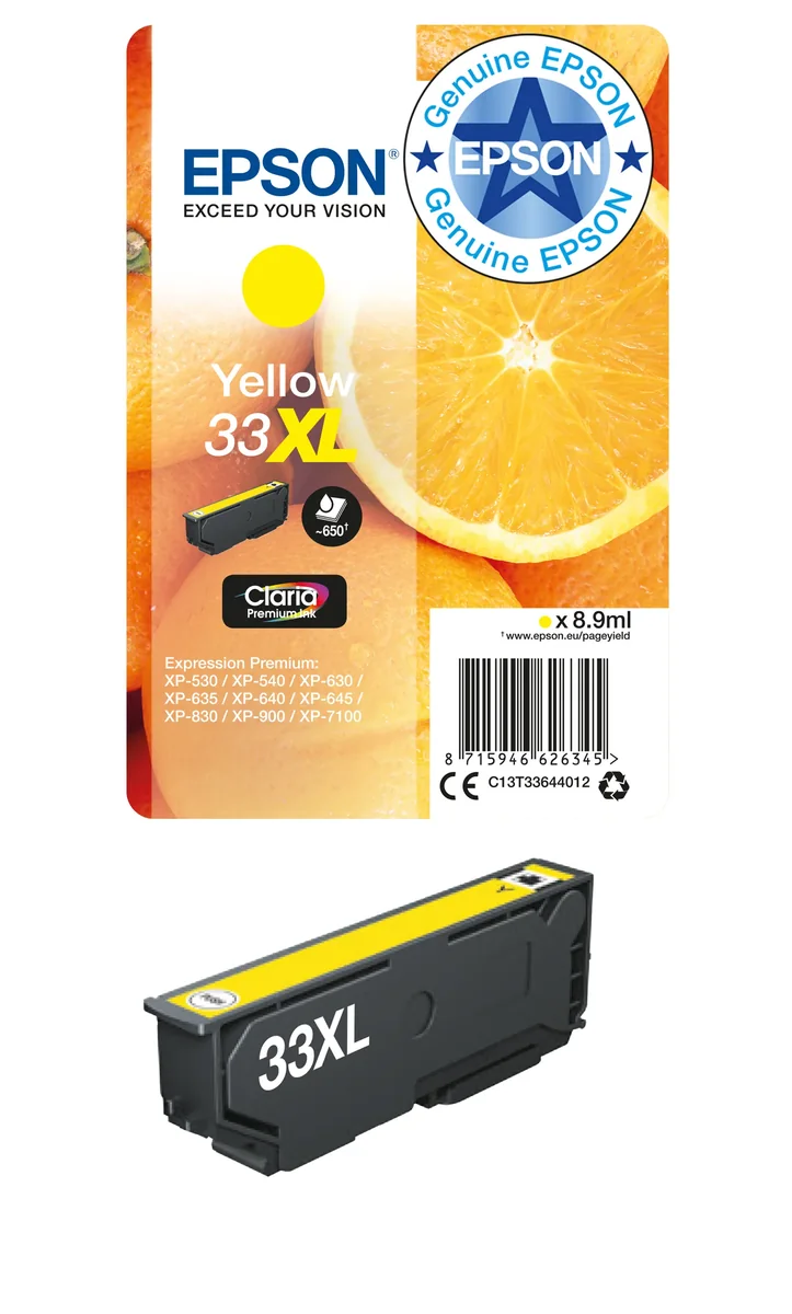 Epson Muste Keltainen Claria Premium 33xl - Xp-530