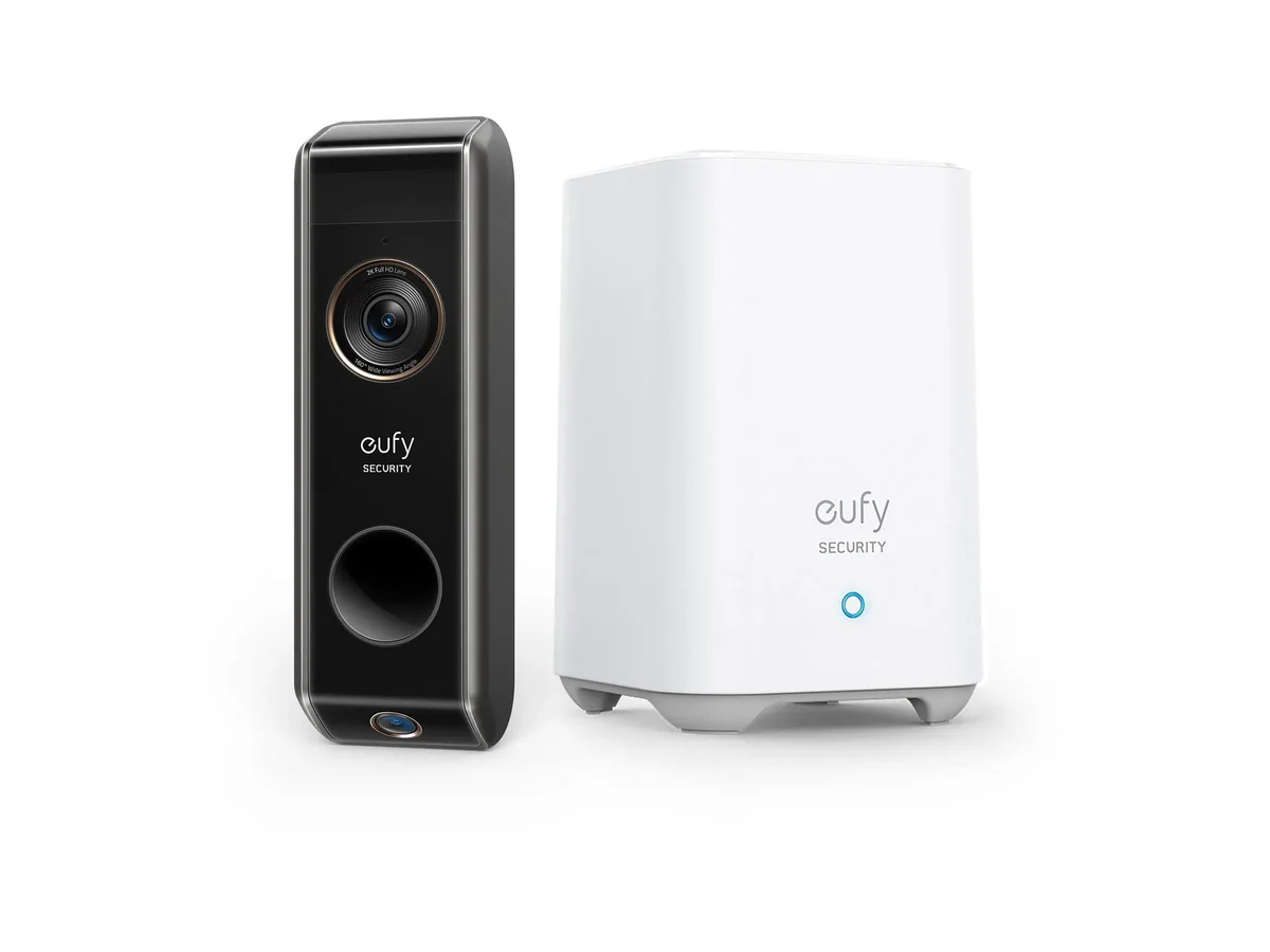 Eufy Video Doorbell Dual - lisälaite - ovikello - langaton - 802.11b/g/n - musta