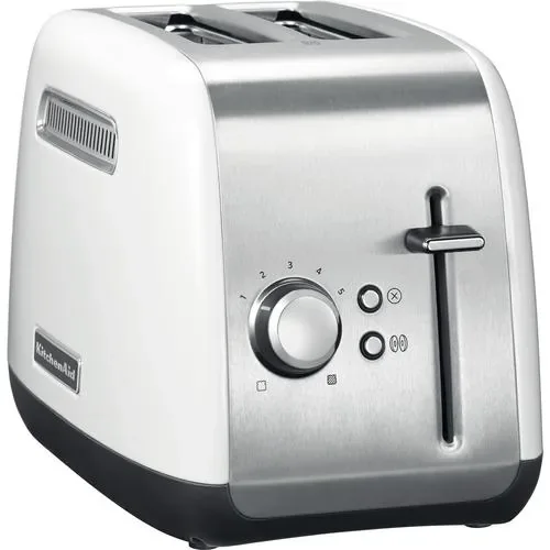 KitchenAid 5KMT2115EWH, 2 viipale(i)ta, Ruostumaton teräs, Valkoinen, Metalli, Painikkeet, Vipu, Rotaatio, 1100 W, 220-240 V