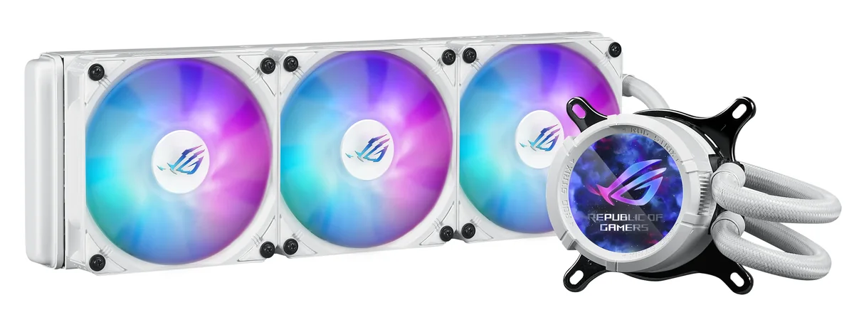 ASUS ROG STRIX LC III 360 ARGB LCD - White - CPU Vesijäähdytys - Max 36 dBA