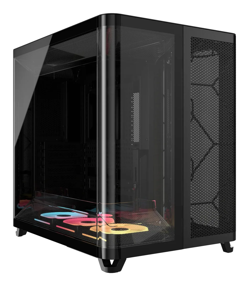 Corsair AIR 5400 LX-R LINK Black - Kotelot - Miditower - Musta