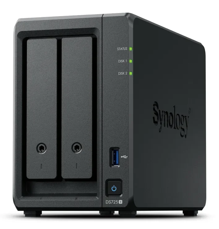 Synology DiskStation DS725+ - NAS-palvelin, Musta