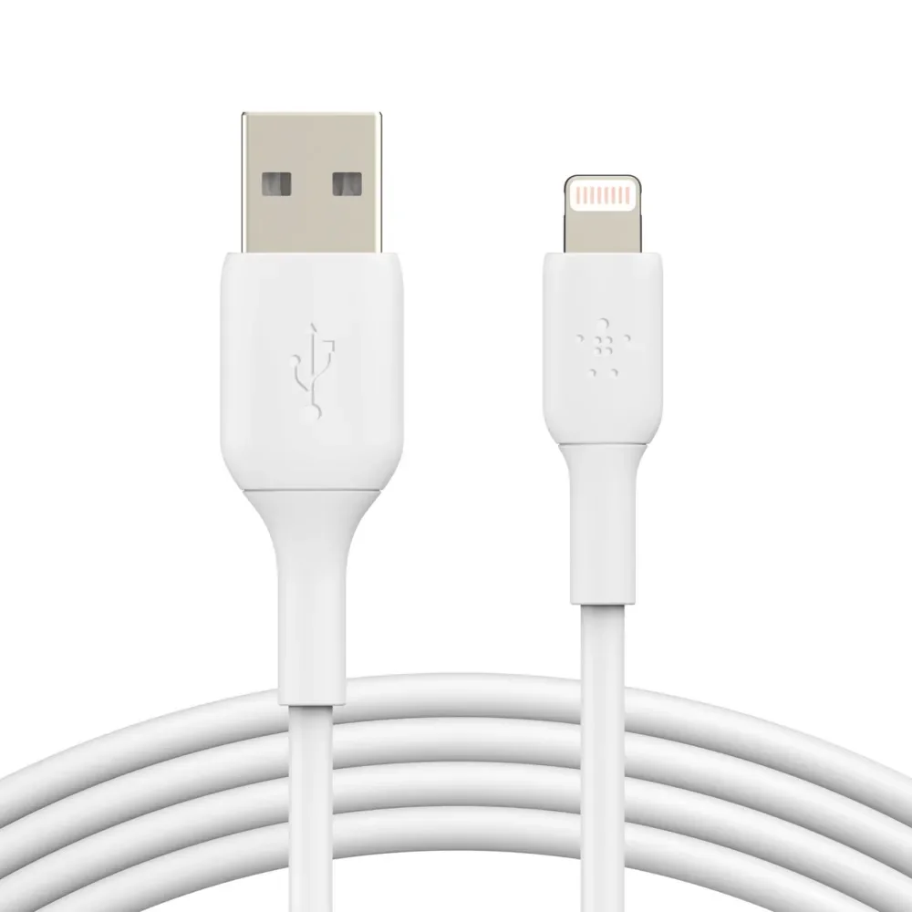 Belkin BoostCharge Lightning – USB-A -kaapeli, 2 m, valkoinen