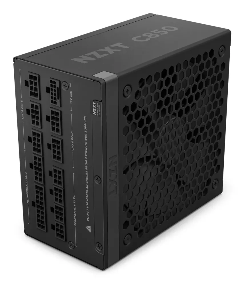 NZXT C-Series C850 (2024) Black Virtalähde - 850 Watt - 135 mm - ATX 3.1 - 80 Plus Kulta sertifioitu
