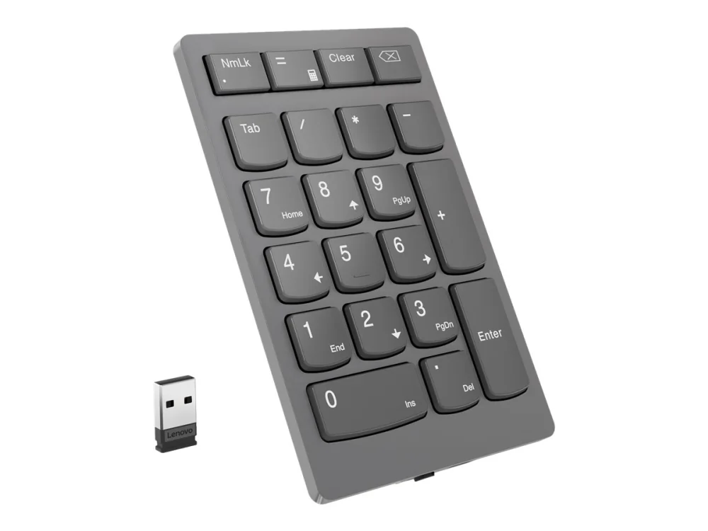 Lenovo Mene langattomaan numeronäppäimistöön. - Numeroryhmän - Harmaa