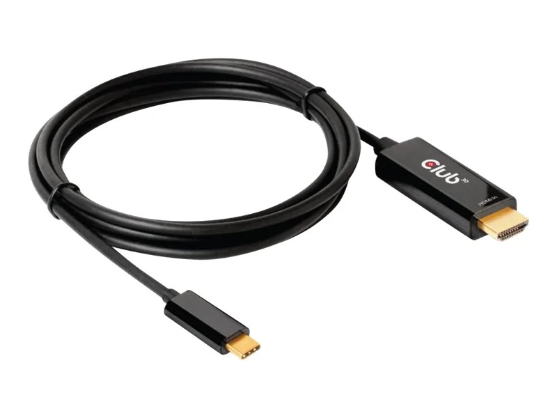 Club 3D CAC-1334 USB-C – HDMI Aktiivinen -kaapeli, jossa 4K, 1,8 m, musta