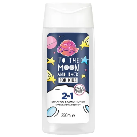 Cussons Creations 2‑in‑1 To The Moon & Back Shampoo & Hoitoaine – 250 ml