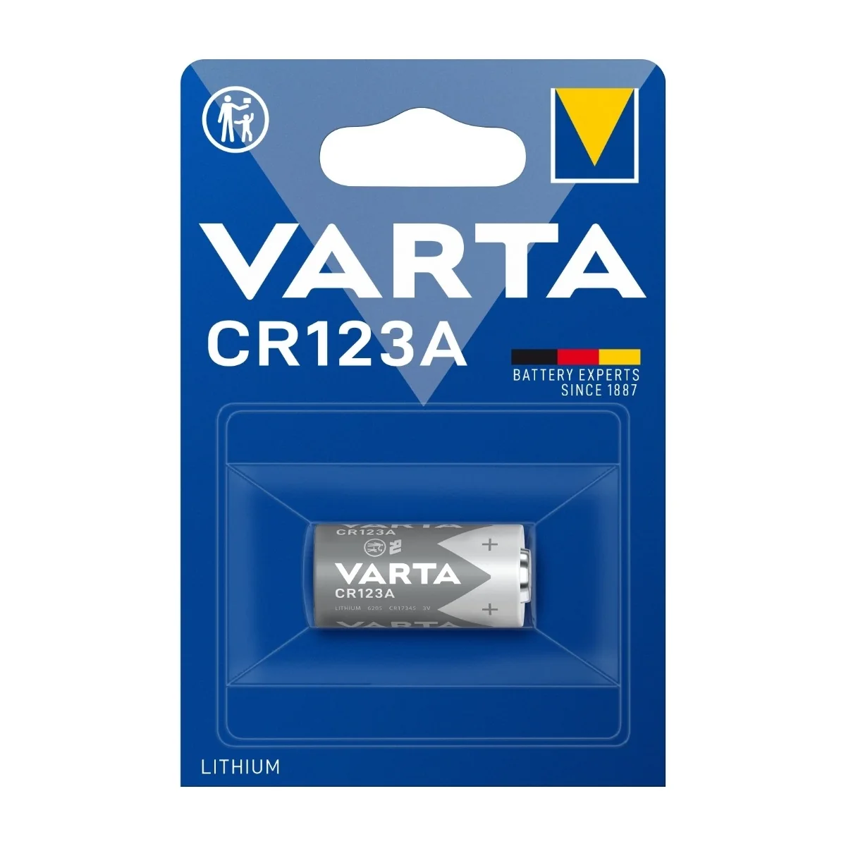 VARTA Varta Prof. Photo - CR123A - 1 kpl/pakkaus