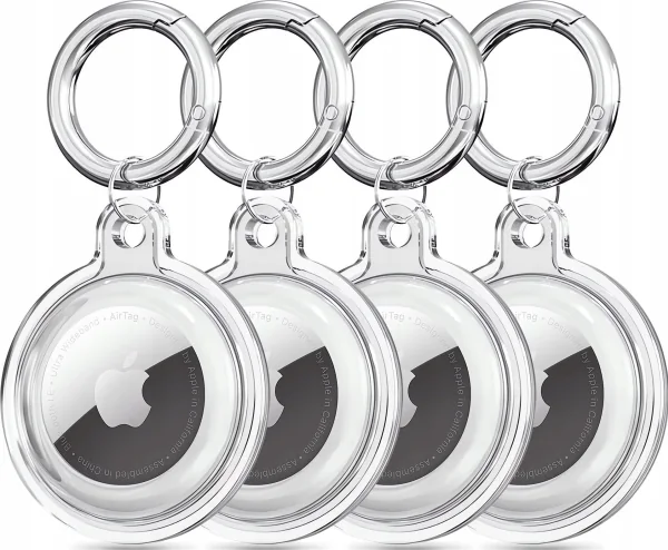 Tech-Protect fodral Icon Apple AirTag Clear [4-pack]