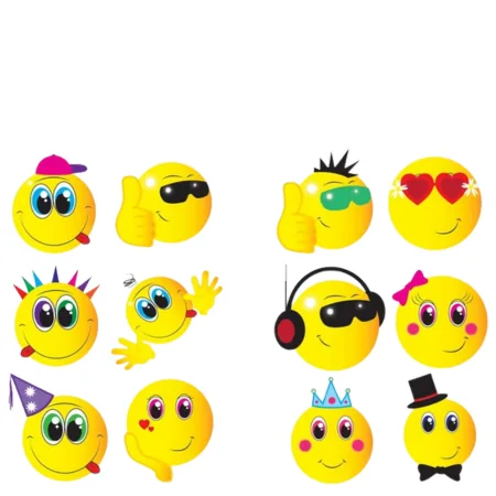 Henbrandt Fun Tattoos Smiley Man Assorted – 6 kpl