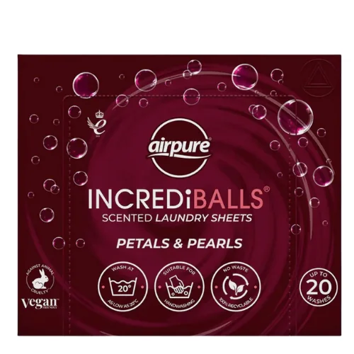 Airpure Incrediballs Petals & Pearls Tuoksuvat Pyykinpesulevyt - 20 kpl