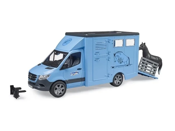 Bruder Mercedes-Benz Sprinter animal transport with horse toy
