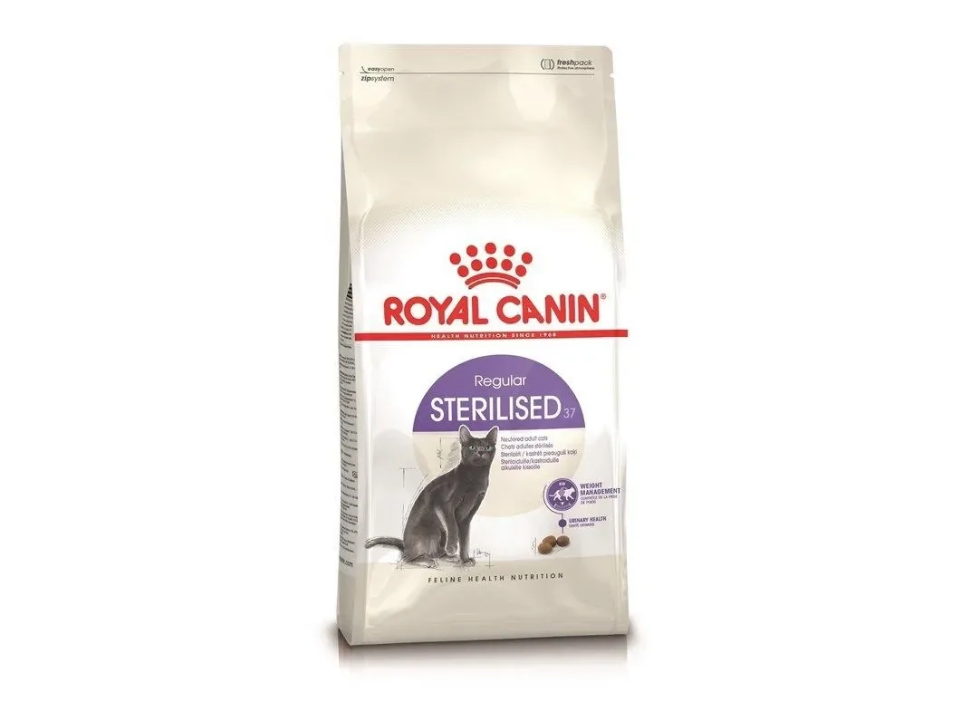 Royal Canin Sterilised, Aikuinen, Maissi, Siipikarja, Riisi, 2 kg, Antioksidantit sisältyvät
