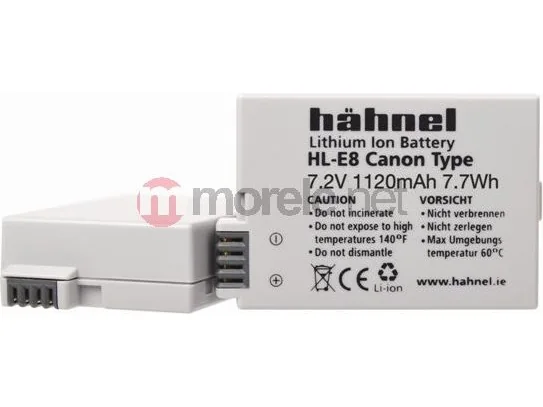 Hahnel HL-E8, Canon, 1120 mAh, 7,2 V, Litiumioni (Li-Ion)