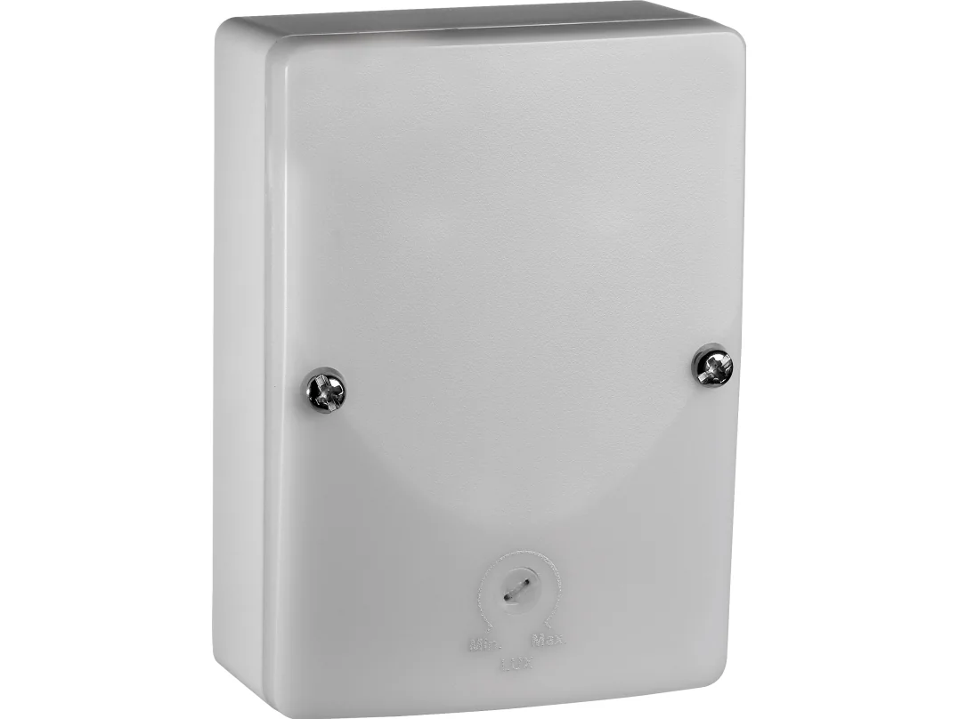 NIKO Skimmer rele Minilux IP543-300 lux, 16A230V ACkorkeus 95 mm, leveys 68 mm, syvyys 38 mm, valkoinen