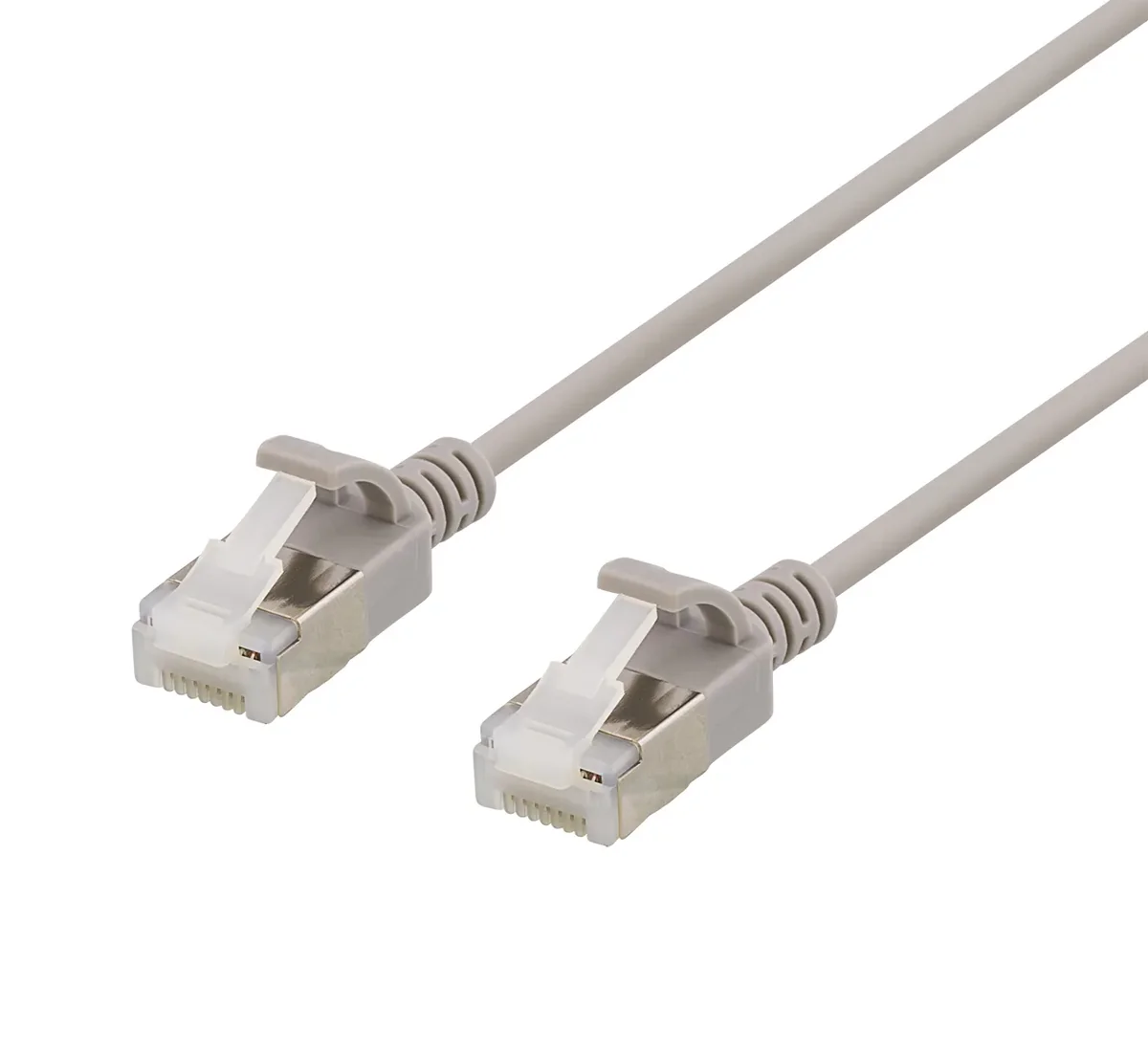 Deltaco Cat6a U/FTP RJ45 3m -verkkokaapeli, harmaa
