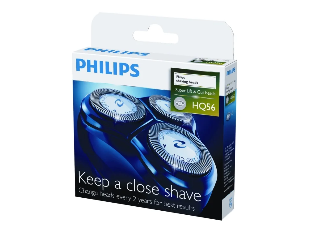 Philips CloseCut-terät HQ900-sarjan parranajokoneeseen, 3 pää(t), HQ130, HQ132, HQ136, HQ30, HQ33, HQ40, HQ402, HQ404, HQ41, HQ42, HQ441, HQ444, HQ46, HQ460, HQ468,..., 117 mm, 100 mm, 24 mm, 40 g
