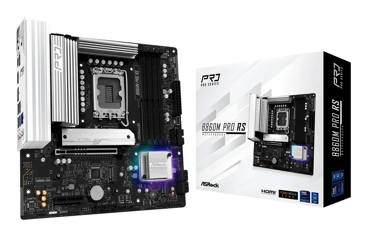 ASRock B860M Pro RS WiFi LGA1851 mATX -emolevy