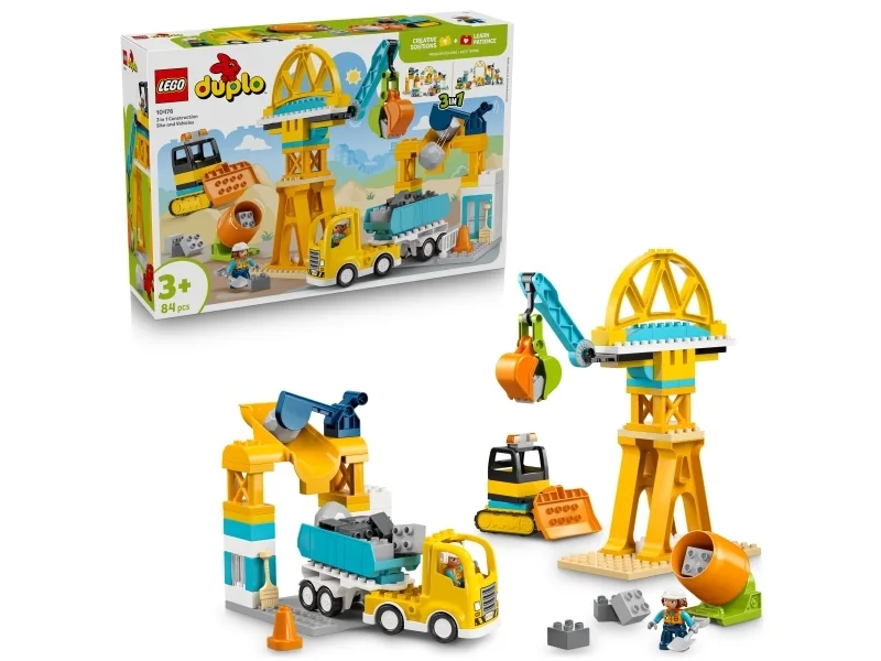 LEGO DUPLO 10476 Rakennustyömaa ja työmaa-ajoneuvot 3in1