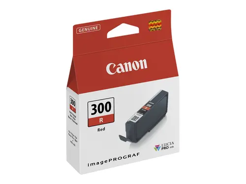 Canon PFI-300 R -mustekasetti, 14.4 ml, punainen