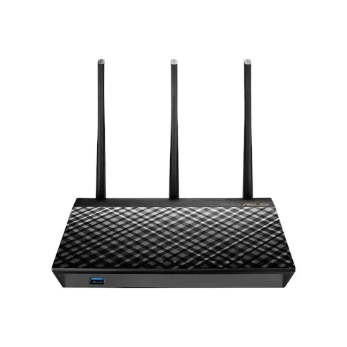 Asus RT-AC1900U -reititin, Wi-Fi 5, AC1900, Dual-band, modeemilla, musta