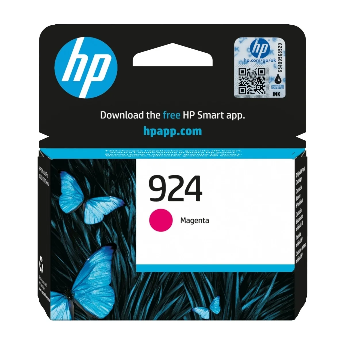 HP 924 -mustekasetti, 6 ml, magenta