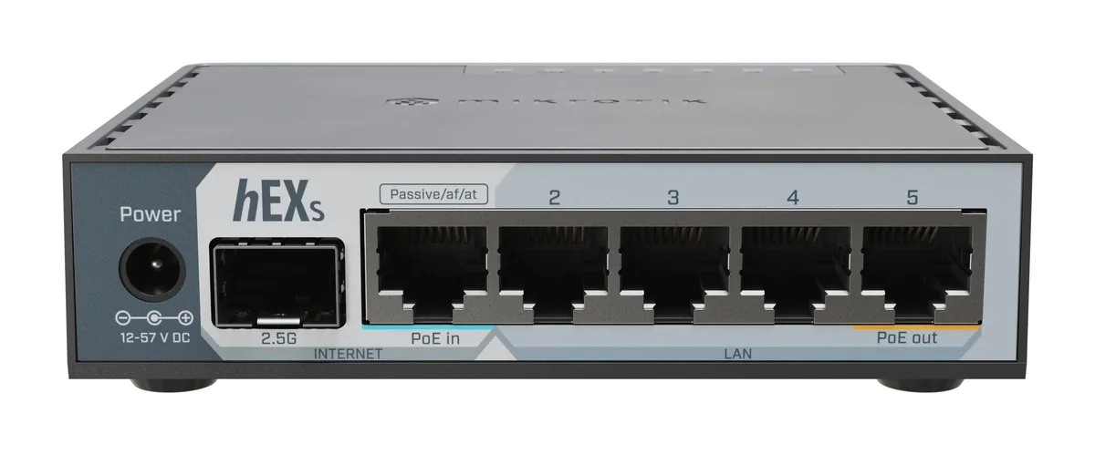MikroTik hEX S (2025) - Langallinen reititin, Musta