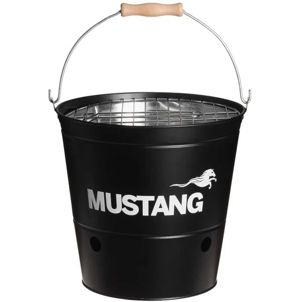 Mustang Party Bucket -pöytähiiligrilli, 19 cm, musta
