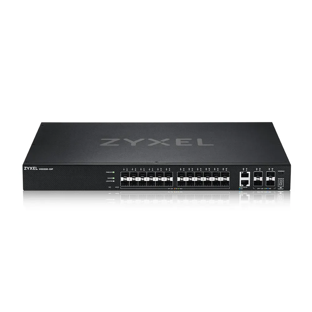 ZYXEL XGS2220-30F - Hallittava Layer 3 -kytkin, Musta