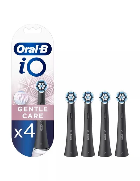 Oral-B iO Gentle Care Extra hammasharjaspää, 4 kpl. Musta