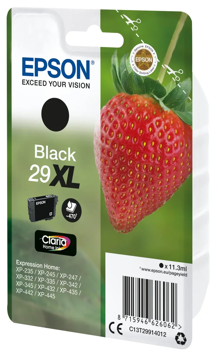 Epson Muste Musta 29xl Claria - Xp-332