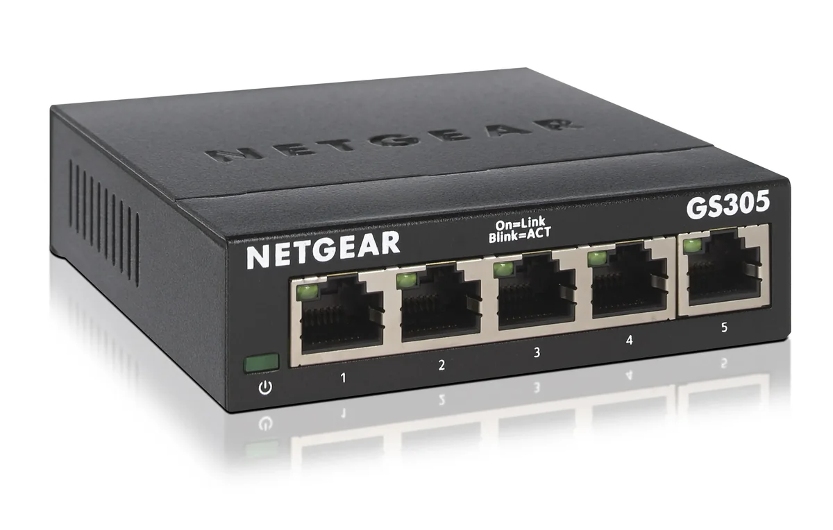 Netgear GS305-300PES 5-Port Gigabit Ethernet SOHO Unmanaged Switch